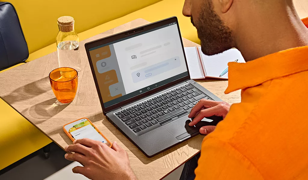 Man on laptop