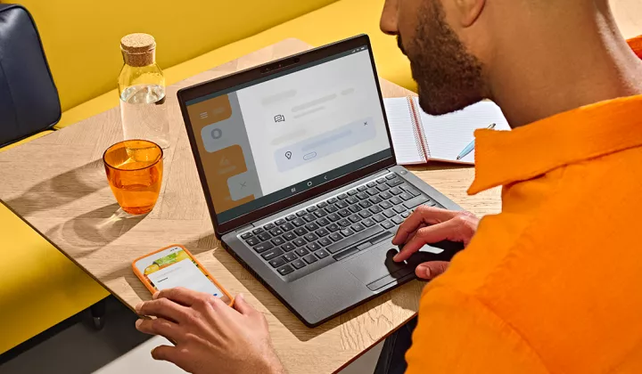 Man on laptop